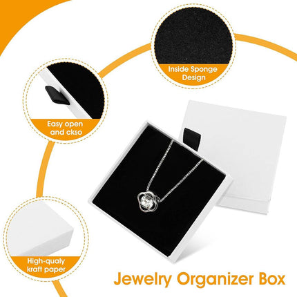 10Pcs Drawer Style Jewelry Organizer Box Ring Earring Necklace Storage Case