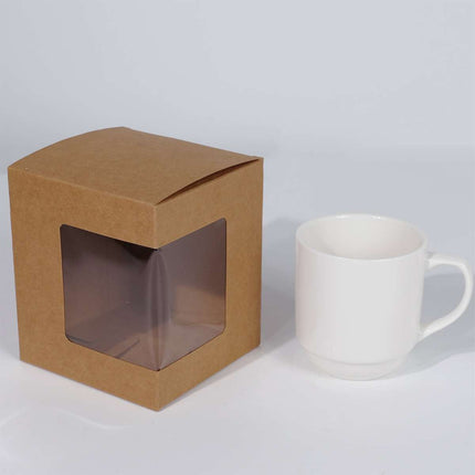Corner Window Gift Boxes 50 Pack 3 Colours