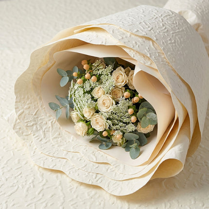 Embossed Flower Wrapping Paper 5 Packs 50x52cm 25 Sheets