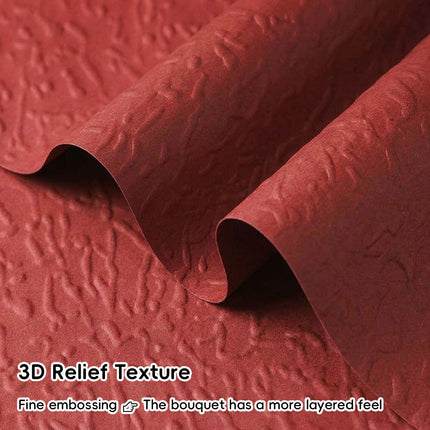 Embossed Flower Wrapping Paper 5 Packs 50x52cm 25 Sheets