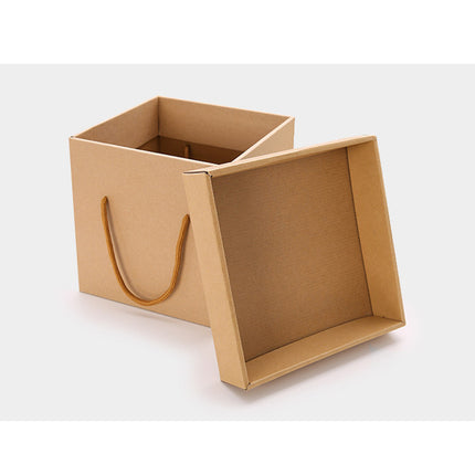 10PCS Kraft Paper Gift Box Recyclable Durable for Birthday Christmas Wedding