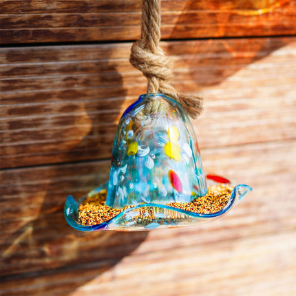 Plastic Bird Feeder Hanging Garden Decor for Outdoor Yard Patio