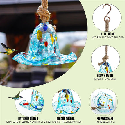 Plastic Bird Feeder Hanging Garden Decor for Outdoor Yard Patio