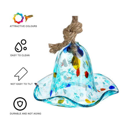 Plastic Bird Feeder Hanging Garden Decor for Outdoor Yard Patio