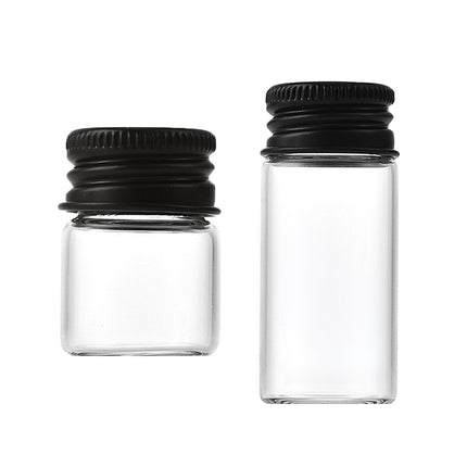 Portable Mini Glass Jars With Lids 50Pcs For Spice Tea Storage Leak Proof Design