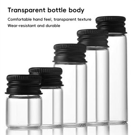 Portable Mini Glass Jars With Lids 50Pcs For Spice Tea Storage Leak Proof Design