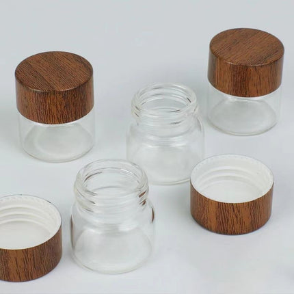 Mini Glass Storage Jars with Lids 6pcs Clear Bottles 3cm 3 5 7cm Option
