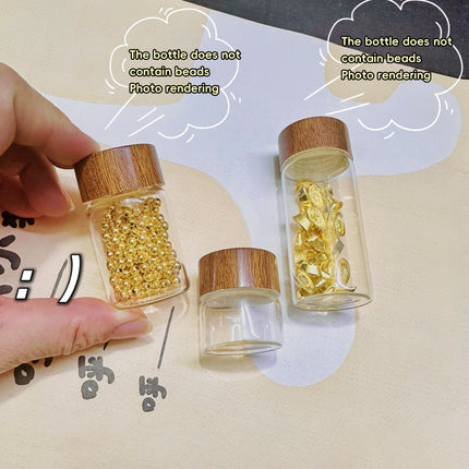 Mini Glass Storage Jars with Lids 6pcs Clear Bottles 3cm 3 5 7cm Option