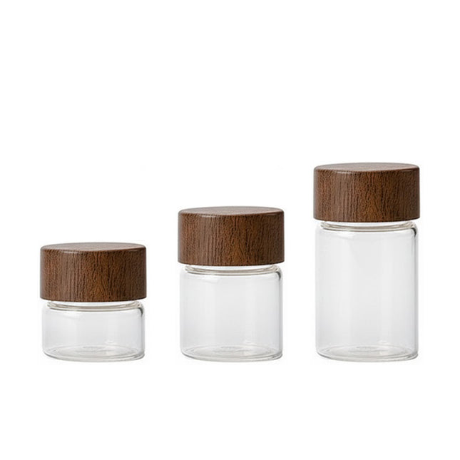 Mini Glass Storage Jars with Lids 6pcs Clear Bottles 3cm 3 5 7cm Option