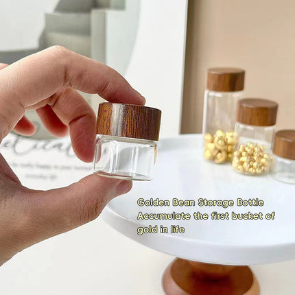 Mini Glass Storage Jars with Lids 6pcs Clear Bottles 3cm 3 5 7cm Option