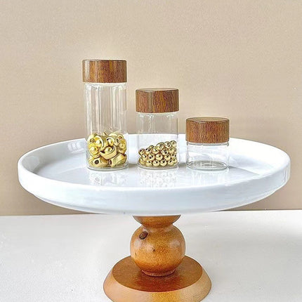 Mini Glass Storage Jars with Lids 6pcs Clear Bottles 3cm 3 5 7cm Option