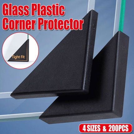 200pcs Glass Corner Protector Plastic Tile Sleeve for Acrylic Anti Collision Use