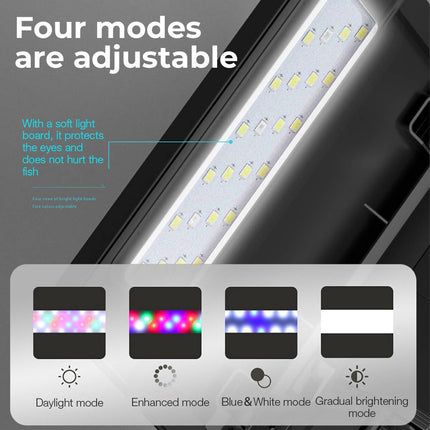 Ultra White Glass Smart Fish Tank Integrated Filter LED Temperature Display