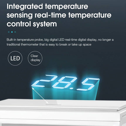 Ultra White Glass Smart Fish Tank Integrated Filter LED Temperature Display