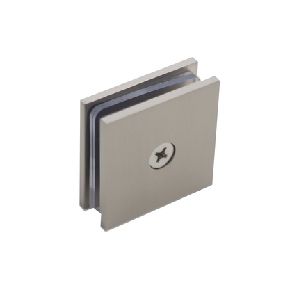 Shower Glass Clip Single Hole Square Bracket Partition Bathroom Accessories