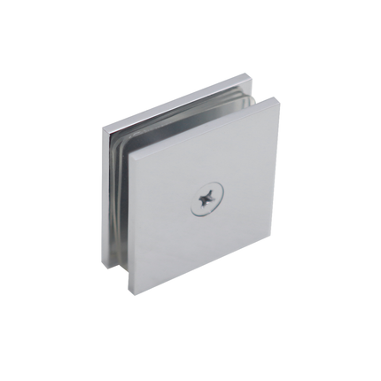 Shower Glass Clip Single Hole Square Bracket Partition Bathroom Accessories