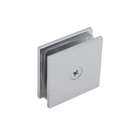 Shower Glass Clip Single Hole Square Bracket Partition Bathroom Accessories