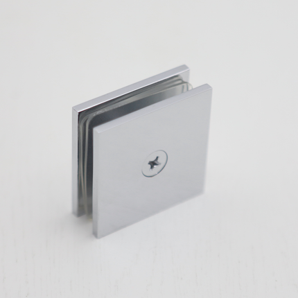 Shower Glass Clip Single Hole Square Bracket Partition Bathroom Accessories