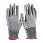 5 Pairs Cut Resistant Gloves PU Coated Safety Hand Protection for Kitchen Work