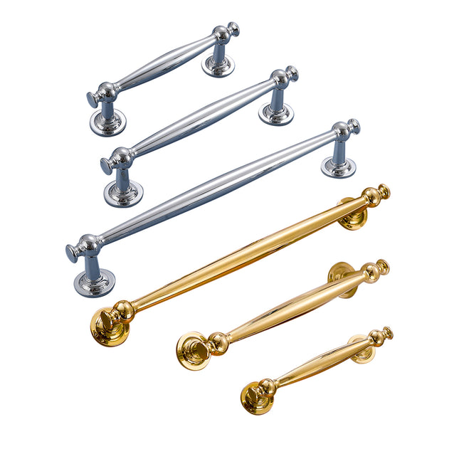 French Wardrobe Handles 3 Sizes Light Luxury Drawer Pulls for Cabinet Door Use