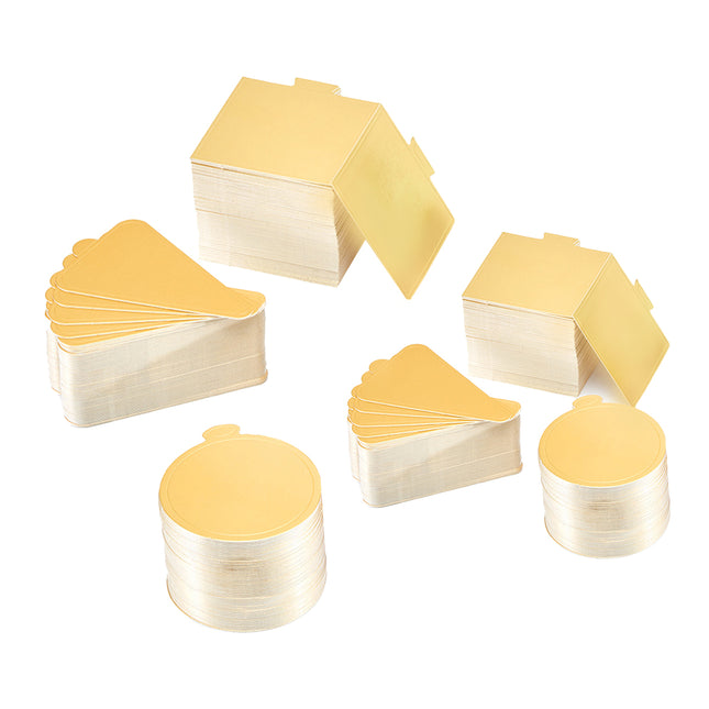 100pcs Mousse Cake Base Baking Paper Board Round Square Dessert Pad for Pastry