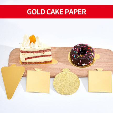 100pcs Mousse Cake Base Baking Paper Board Round Square Dessert Pad for Pastry