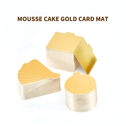 100pcs Mousse Cake Base Baking Paper Board Round Square Dessert Pad for Pastry