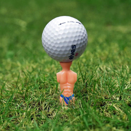 Novelty Muscle Figure Golf Tees 25PCS Plastic Durable Ball Holders for Casual Play