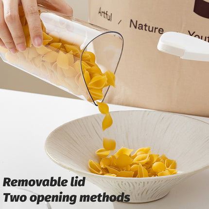 6Pcs Rotating Pantry Storage Jars Set Kitchen Organiser Dry Goods Container 650ml