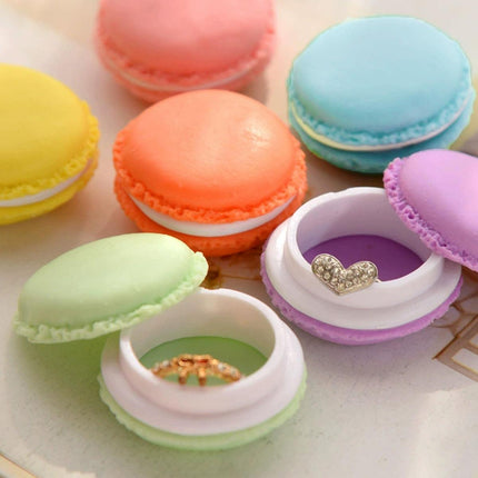 6PCS Macaron Jewelry Box Mini Storage Case Small Multi Functional Organizer