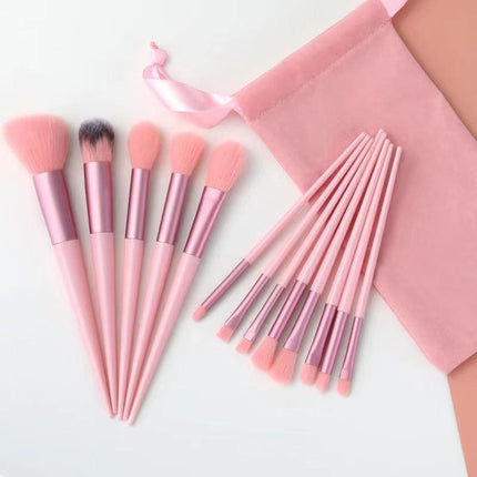 13 Pcs Professional Makeup Brushes Set Beauty Foundation Eyeshadow Make Up Brush - Aimall