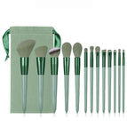 Green with Wooden handle