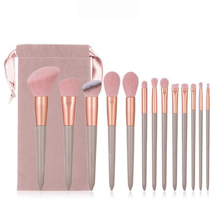 13 Pcs Professional Makeup Brushes Set Beauty Foundation Eyeshadow Make Up Brush - Aimall