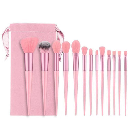 13 Pcs Professional Makeup Brushes Set Beauty Foundation Eyeshadow Make Up Brush - Aimall