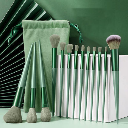 13 Pcs Professional Makeup Brushes Set Beauty Foundation Eyeshadow Make Up Brush - Aimall