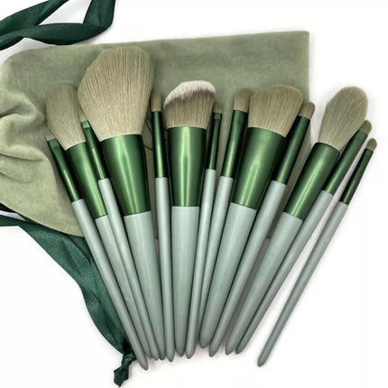 13 Pcs Professional Makeup Brushes Set Beauty Foundation Eyeshadow Make Up Brush - Aimall