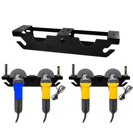 Wall Mounted Grinder Storage Rack Heavy Duty Garage Wall Organizer Space Saving