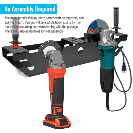 Wall Mounted Grinder Storage Rack Heavy Duty Garage Wall Organizer Space Saving