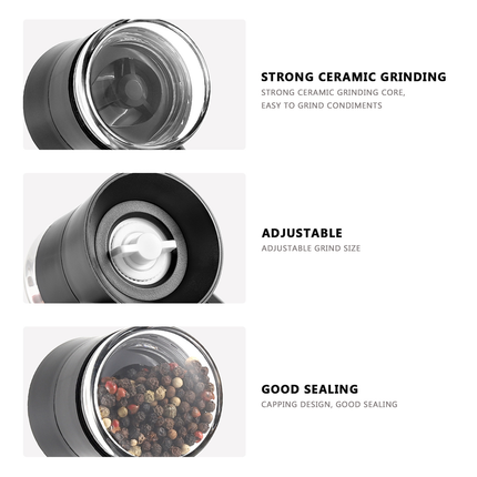 Pepper Grinder Household Single Handed Manual Grinder Adjustable Coarseness