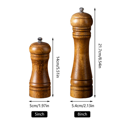 Wooden Pepper Grinder Pepper Mill Set Manual Home Salt Pepper Powder Bottle ﻿