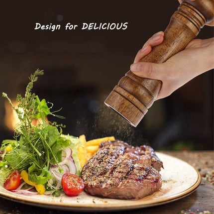 Wooden Pepper Grinder Pepper Mill Set Manual Home Salt Pepper Powder Bottle ﻿