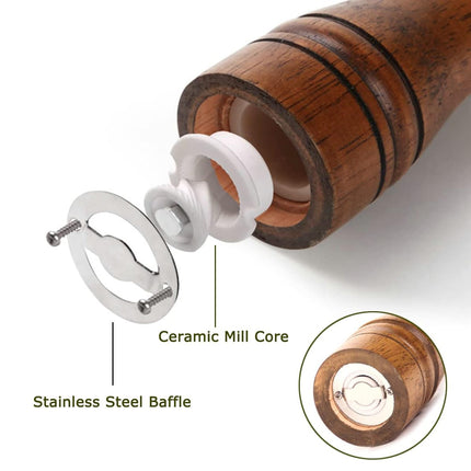 Wooden Pepper Grinder Pepper Mill Set Manual Home Salt Pepper Powder Bottle ﻿