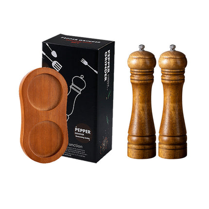 Wooden Pepper Grinder Pepper Mill Set Manual Home Salt Pepper Powder Bottle ﻿