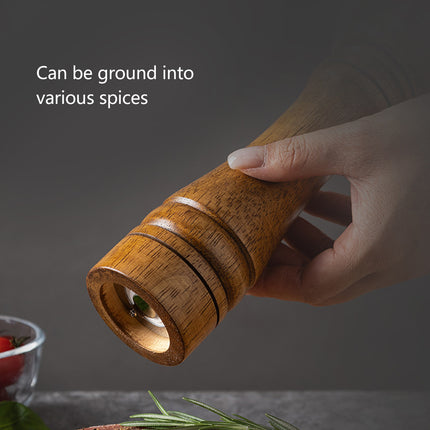 Wooden Pepper Grinder Pepper Mill Set Manual Home Salt Pepper Powder Bottle ﻿