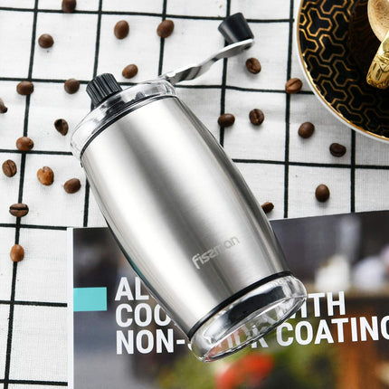 Manual Coffee Grinder Stainless Steel Hand Crank Bean Mill Portable Espresso Maker