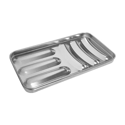 Sausage Mould 6 Cavity Stainless Steel Tray Hot Dog Meat Shaping 19.5 x 11 x 3cm