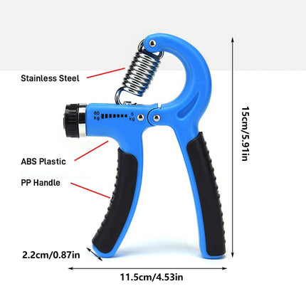 Hand Grip Strength Trainer Adjustable Power Set Gym Exercise Wrist Workout Tool