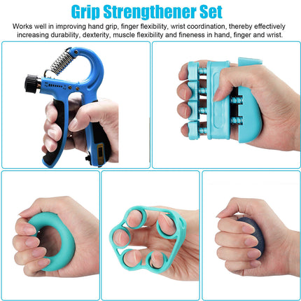 Hand Grip Strength Trainer Adjustable Power Set Gym Exercise Wrist Workout Tool