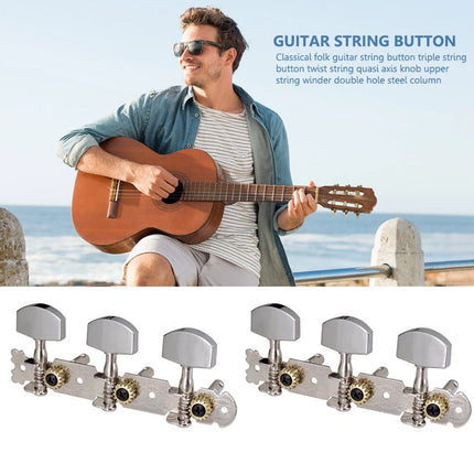 2pcs Metal Classic Guitar String Tuning Pegs Machine Heads Tuners Keys Parts