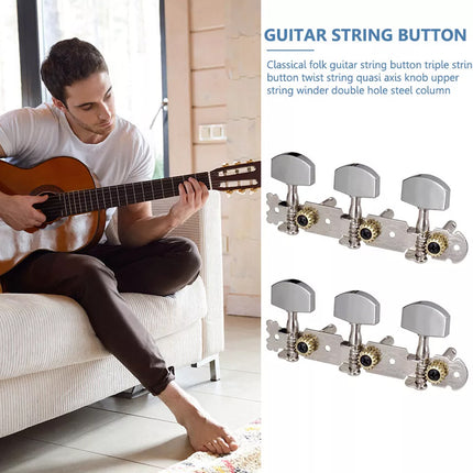 2pcs Metal Classic Guitar String Tuning Pegs Machine Heads Tuners Keys Parts